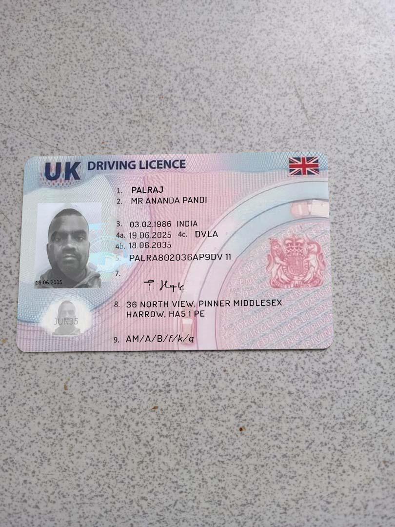 UK driver licence documentation